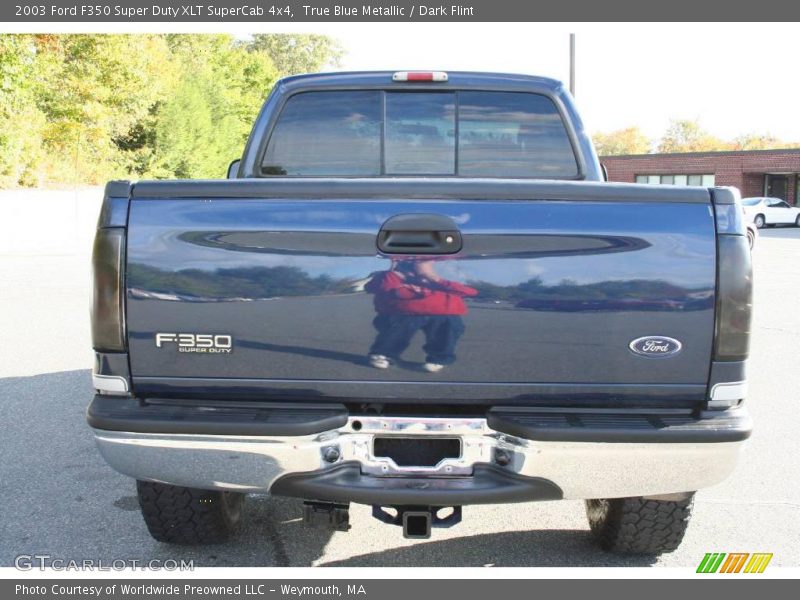 True Blue Metallic / Dark Flint 2003 Ford F350 Super Duty XLT SuperCab 4x4