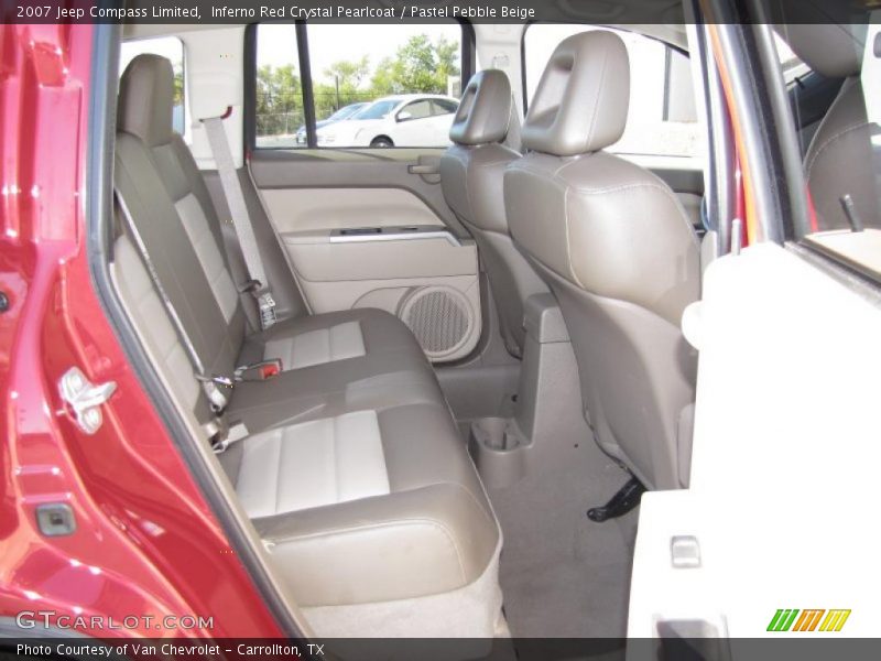 Inferno Red Crystal Pearlcoat / Pastel Pebble Beige 2007 Jeep Compass Limited