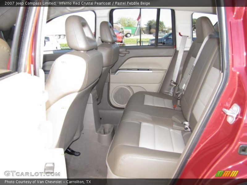 Inferno Red Crystal Pearlcoat / Pastel Pebble Beige 2007 Jeep Compass Limited