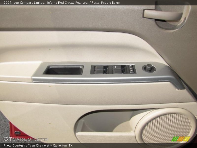 Inferno Red Crystal Pearlcoat / Pastel Pebble Beige 2007 Jeep Compass Limited