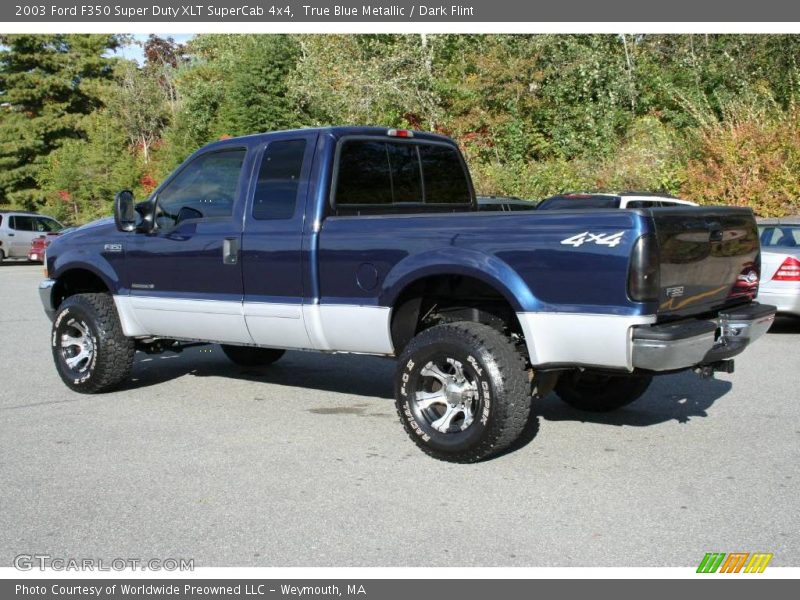 True Blue Metallic / Dark Flint 2003 Ford F350 Super Duty XLT SuperCab 4x4