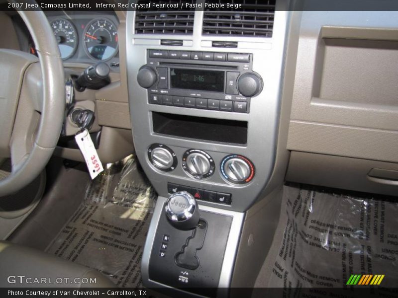 Inferno Red Crystal Pearlcoat / Pastel Pebble Beige 2007 Jeep Compass Limited