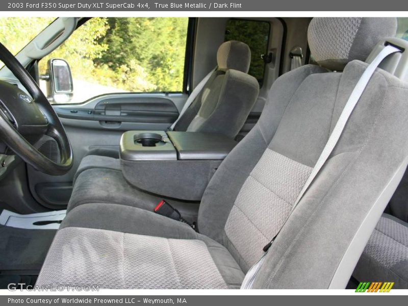 True Blue Metallic / Dark Flint 2003 Ford F350 Super Duty XLT SuperCab 4x4