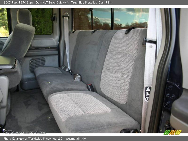 True Blue Metallic / Dark Flint 2003 Ford F350 Super Duty XLT SuperCab 4x4