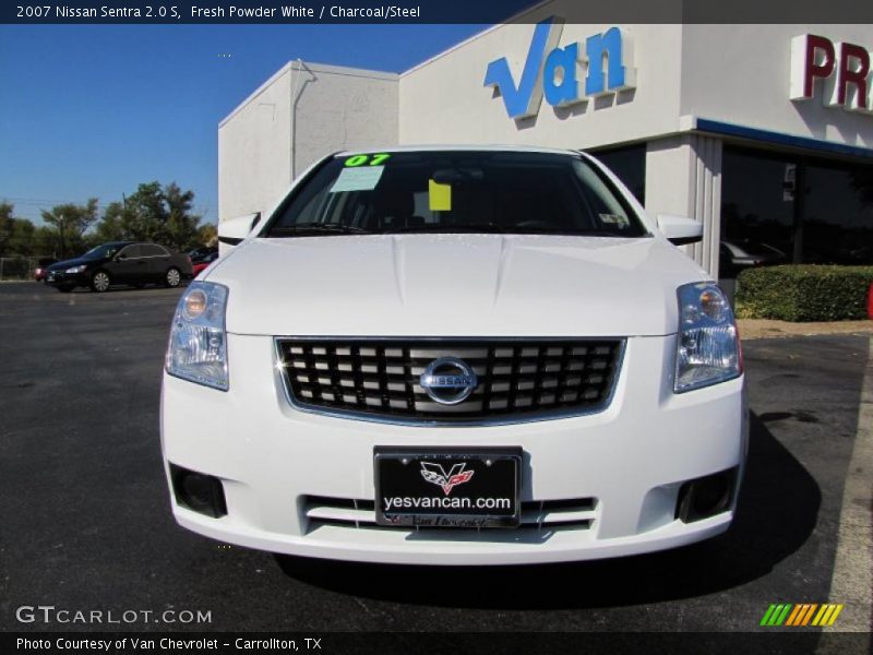 Fresh Powder White / Charcoal/Steel 2007 Nissan Sentra 2.0 S