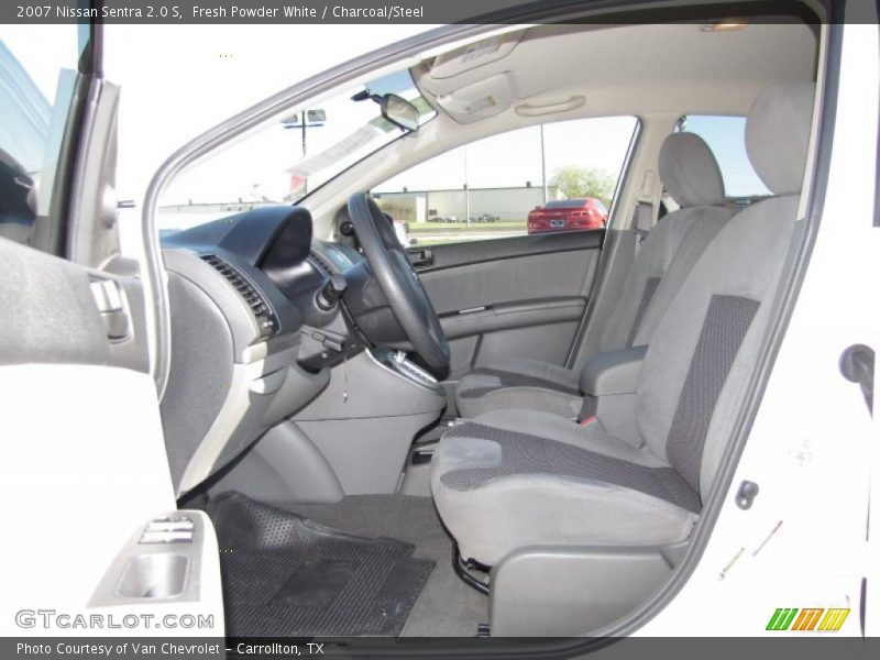 Fresh Powder White / Charcoal/Steel 2007 Nissan Sentra 2.0 S