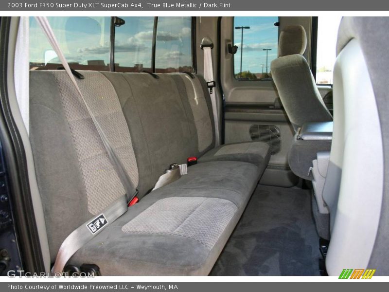 True Blue Metallic / Dark Flint 2003 Ford F350 Super Duty XLT SuperCab 4x4