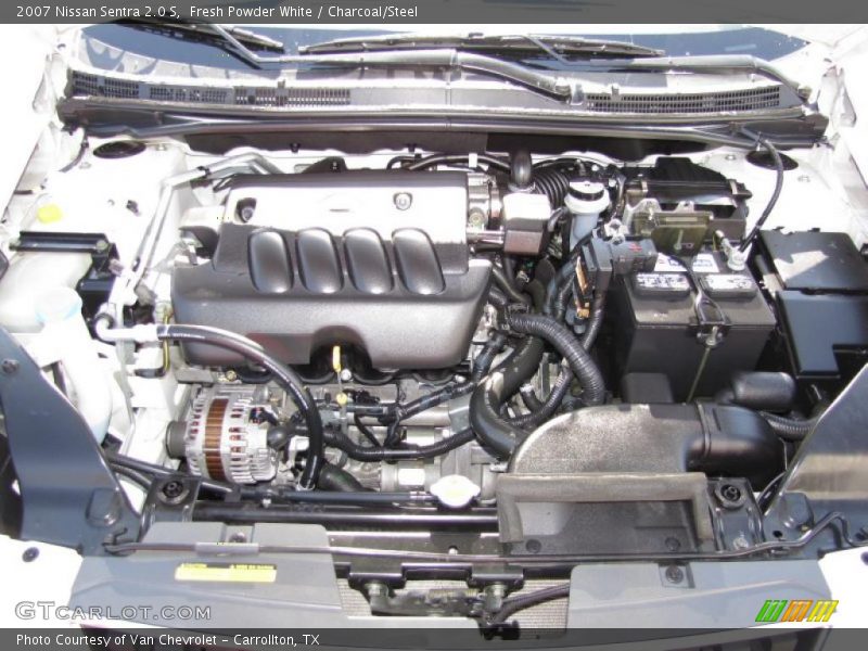 Fresh Powder White / Charcoal/Steel 2007 Nissan Sentra 2.0 S