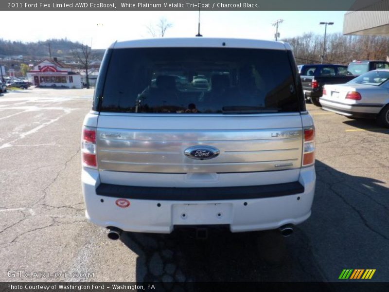 White Platinum Metallic Tri-Coat / Charcoal Black 2011 Ford Flex Limited AWD EcoBoost