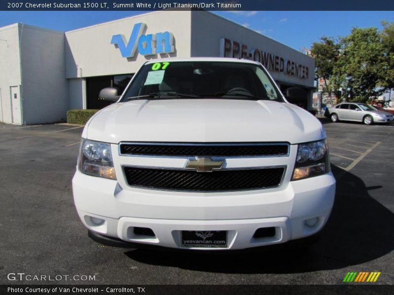 Summit White / Light Titanium/Dark Titanium 2007 Chevrolet Suburban 1500 LT