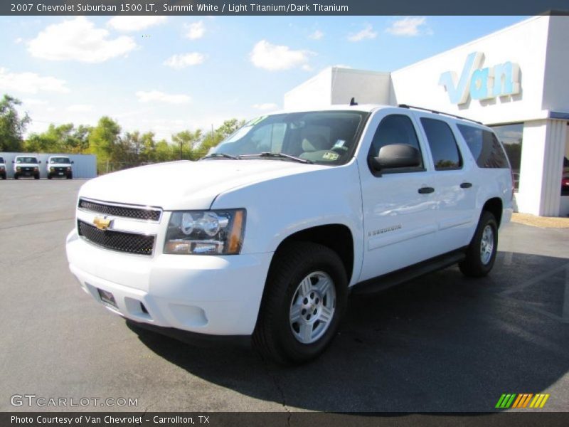 Summit White / Light Titanium/Dark Titanium 2007 Chevrolet Suburban 1500 LT