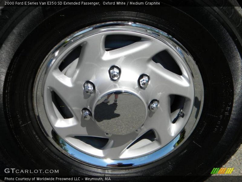 Oxford White / Medium Graphite 2000 Ford E Series Van E350 SD Extended Passenger