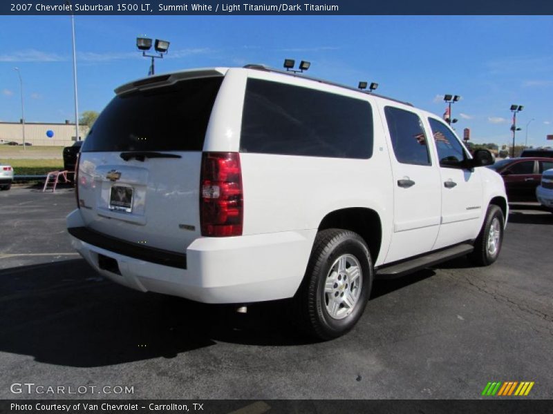 Summit White / Light Titanium/Dark Titanium 2007 Chevrolet Suburban 1500 LT