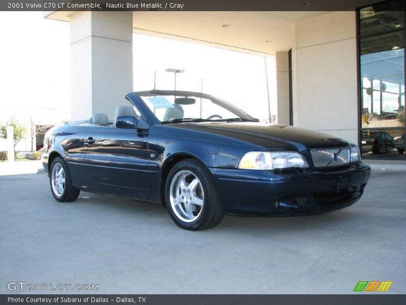 Nautic Blue Metallic / Gray 2001 Volvo C70 LT Convertible