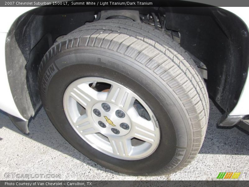 Summit White / Light Titanium/Dark Titanium 2007 Chevrolet Suburban 1500 LT