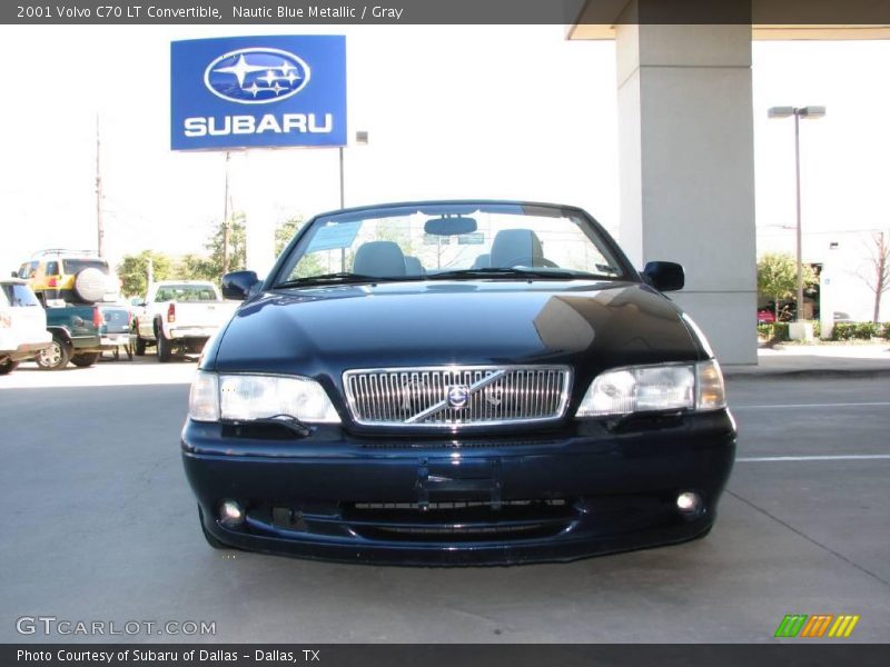 Nautic Blue Metallic / Gray 2001 Volvo C70 LT Convertible