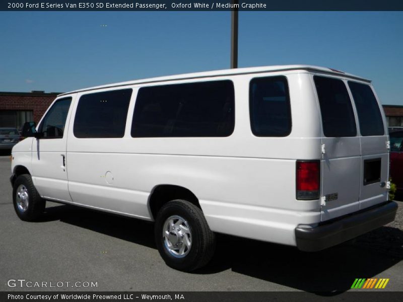 Oxford White / Medium Graphite 2000 Ford E Series Van E350 SD Extended Passenger