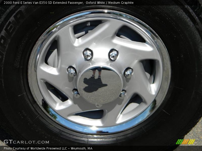Oxford White / Medium Graphite 2000 Ford E Series Van E350 SD Extended Passenger