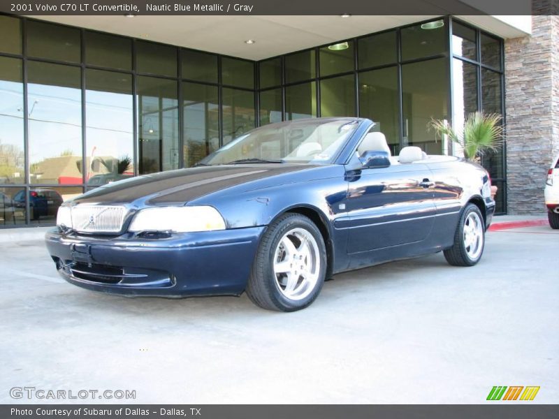 Nautic Blue Metallic / Gray 2001 Volvo C70 LT Convertible