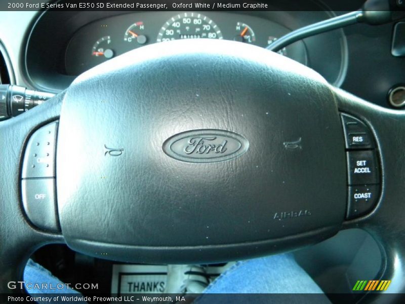 Oxford White / Medium Graphite 2000 Ford E Series Van E350 SD Extended Passenger