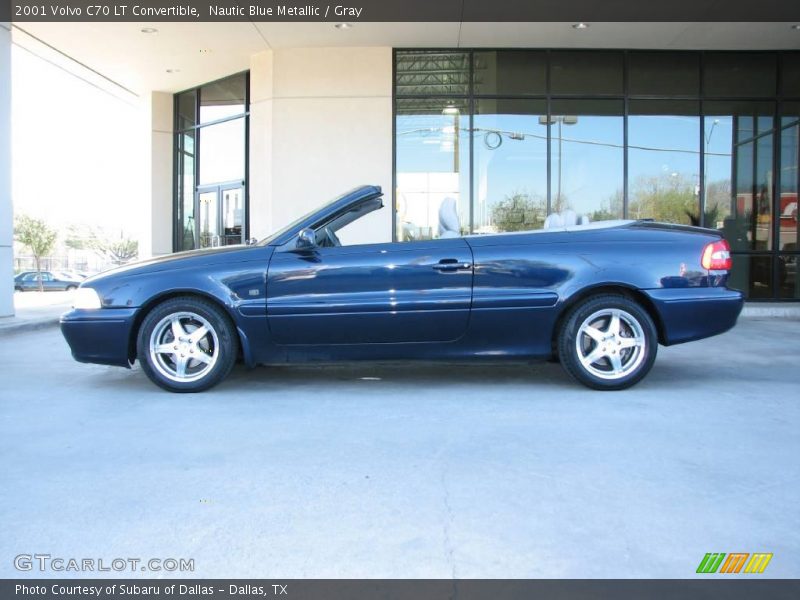Nautic Blue Metallic / Gray 2001 Volvo C70 LT Convertible