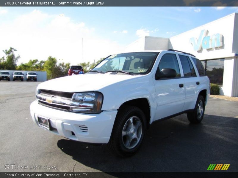 Summit White / Light Gray 2008 Chevrolet TrailBlazer LS