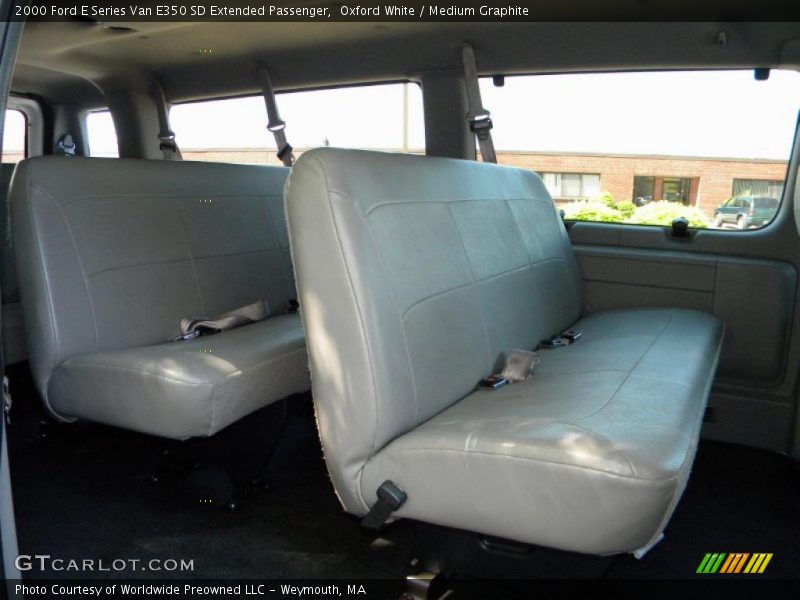 Oxford White / Medium Graphite 2000 Ford E Series Van E350 SD Extended Passenger