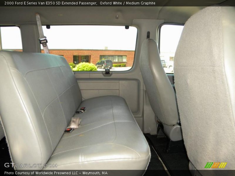 Oxford White / Medium Graphite 2000 Ford E Series Van E350 SD Extended Passenger