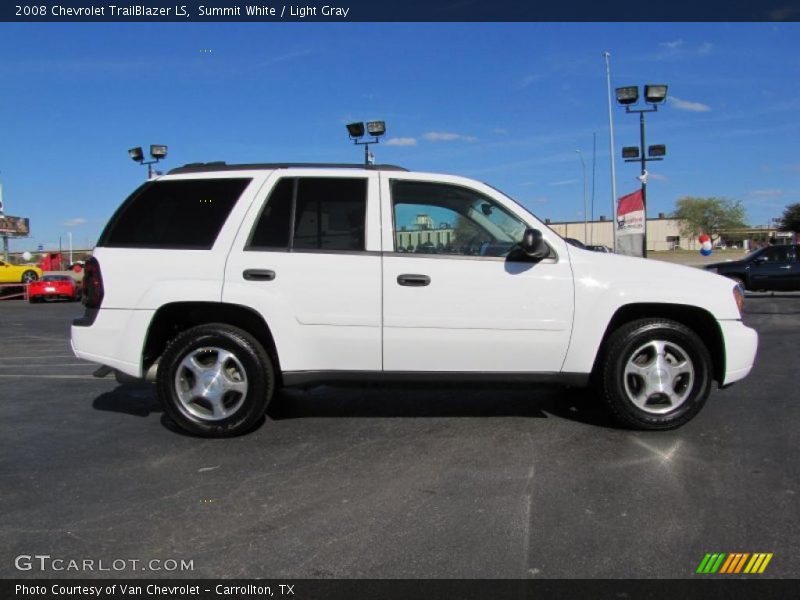 Summit White / Light Gray 2008 Chevrolet TrailBlazer LS