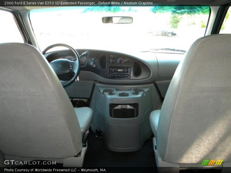 Oxford White / Medium Graphite 2000 Ford E Series Van E350 SD Extended Passenger