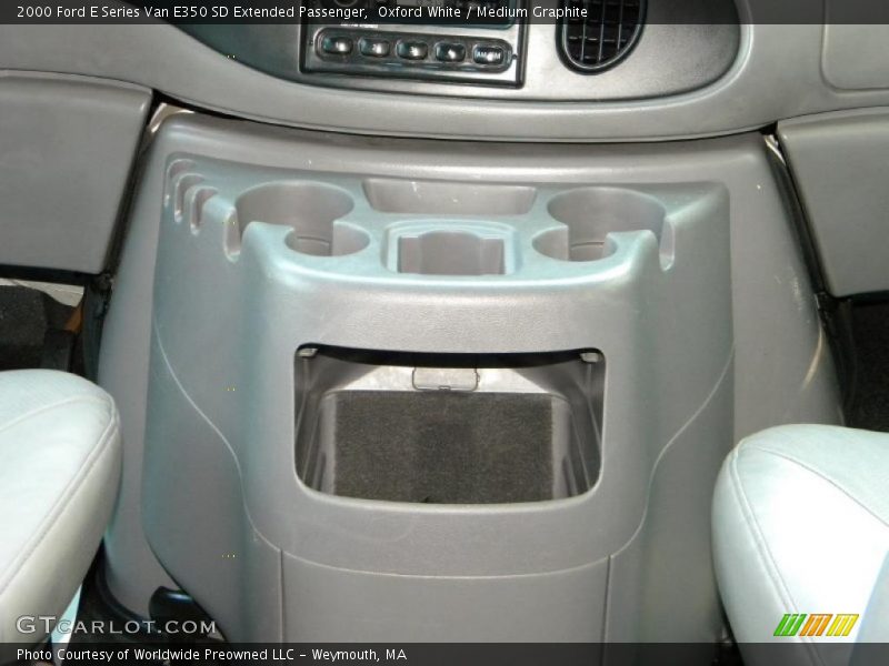 Oxford White / Medium Graphite 2000 Ford E Series Van E350 SD Extended Passenger