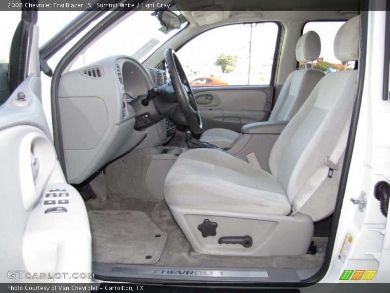 Summit White / Light Gray 2008 Chevrolet TrailBlazer LS