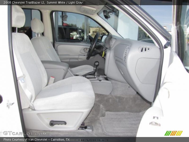 Summit White / Light Gray 2008 Chevrolet TrailBlazer LS