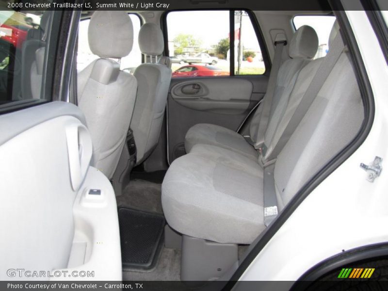 Summit White / Light Gray 2008 Chevrolet TrailBlazer LS