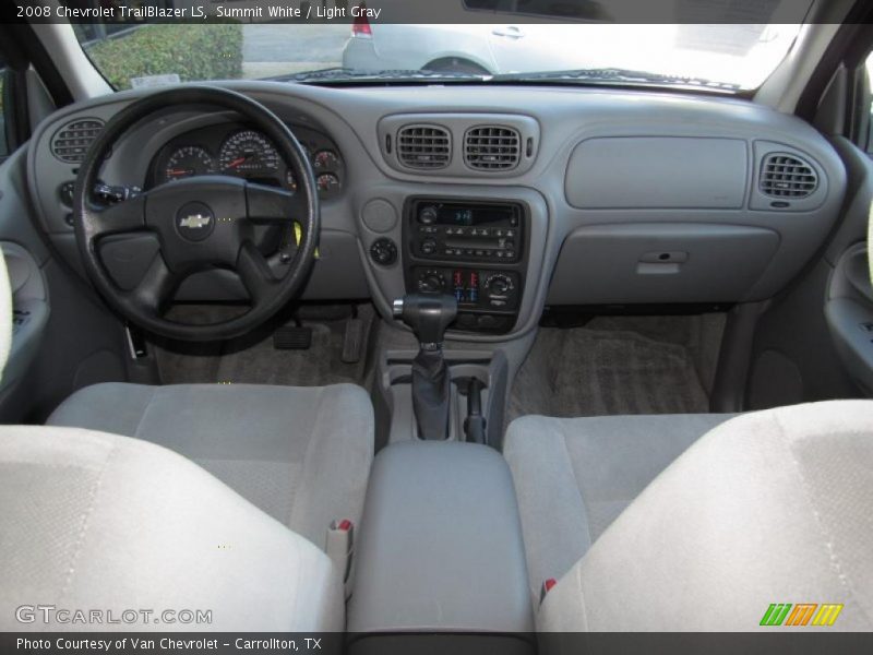 Summit White / Light Gray 2008 Chevrolet TrailBlazer LS