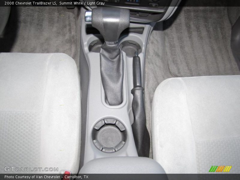Summit White / Light Gray 2008 Chevrolet TrailBlazer LS