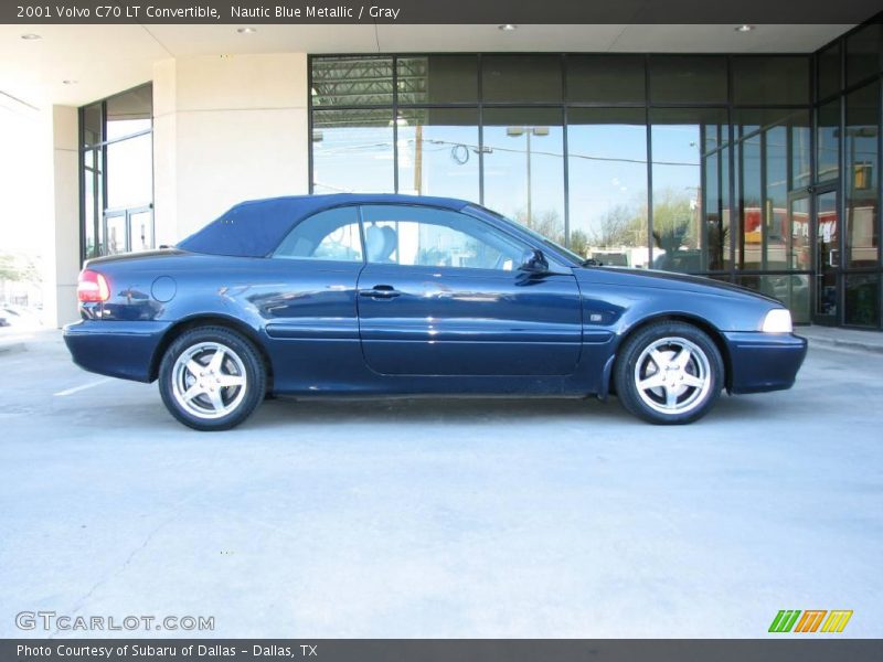 Nautic Blue Metallic / Gray 2001 Volvo C70 LT Convertible