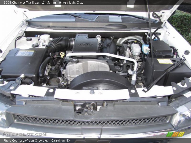 Summit White / Light Gray 2008 Chevrolet TrailBlazer LS
