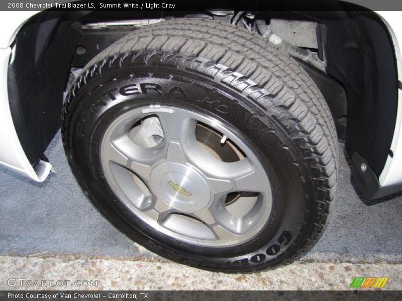 Summit White / Light Gray 2008 Chevrolet TrailBlazer LS