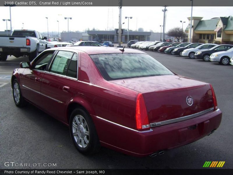 Crystal Red / Light Linen/Cocoa 2008 Cadillac DTS