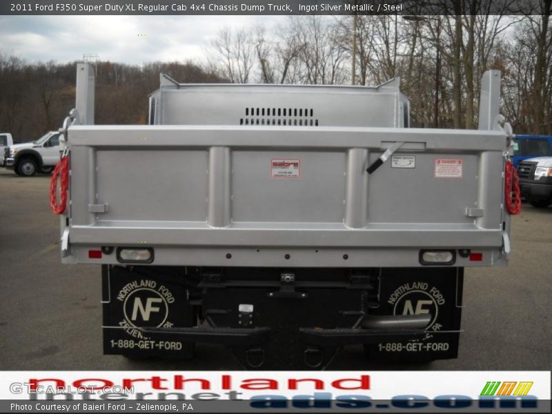 Ingot Silver Metallic / Steel 2011 Ford F350 Super Duty XL Regular Cab 4x4 Chassis Dump Truck