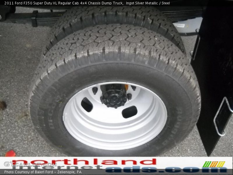 Ingot Silver Metallic / Steel 2011 Ford F350 Super Duty XL Regular Cab 4x4 Chassis Dump Truck