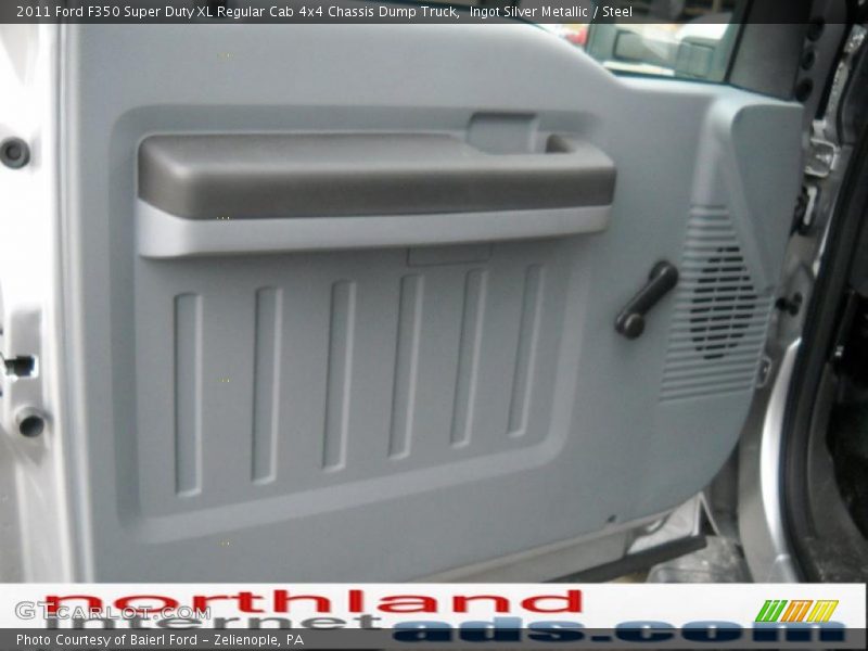 Ingot Silver Metallic / Steel 2011 Ford F350 Super Duty XL Regular Cab 4x4 Chassis Dump Truck