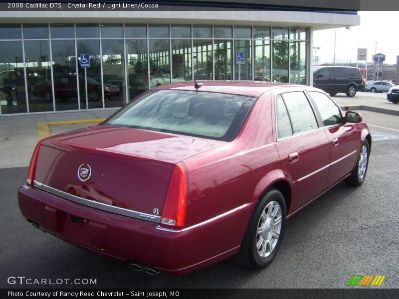 Crystal Red / Light Linen/Cocoa 2008 Cadillac DTS