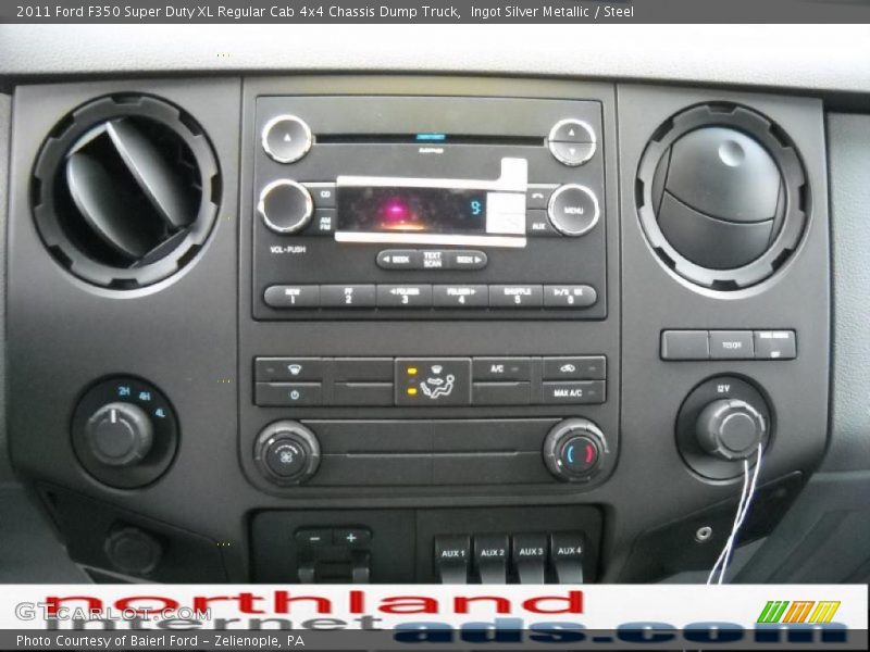 Ingot Silver Metallic / Steel 2011 Ford F350 Super Duty XL Regular Cab 4x4 Chassis Dump Truck