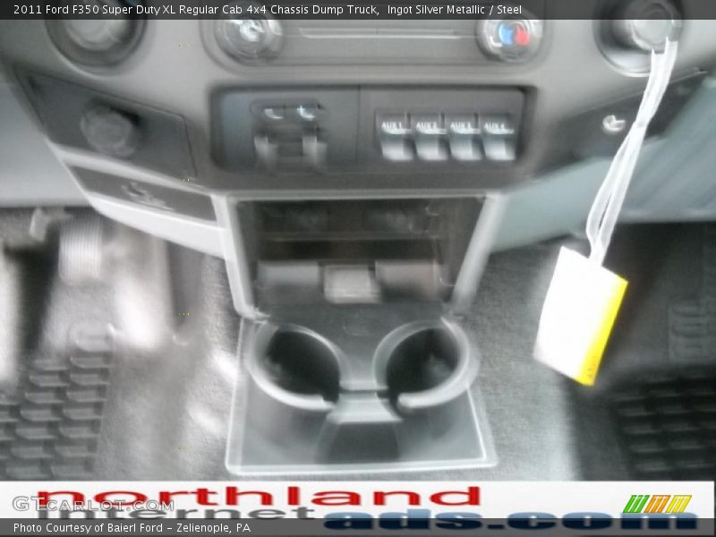 Ingot Silver Metallic / Steel 2011 Ford F350 Super Duty XL Regular Cab 4x4 Chassis Dump Truck