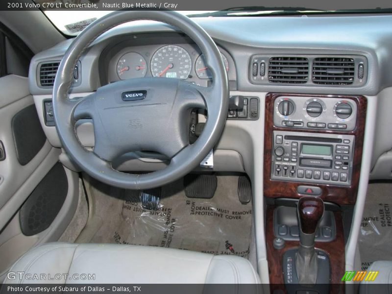 Nautic Blue Metallic / Gray 2001 Volvo C70 LT Convertible