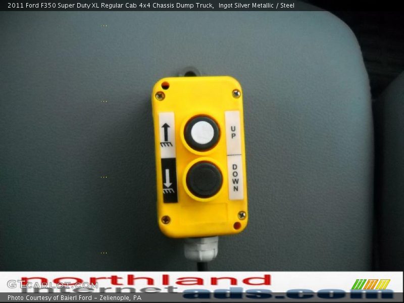 Ingot Silver Metallic / Steel 2011 Ford F350 Super Duty XL Regular Cab 4x4 Chassis Dump Truck