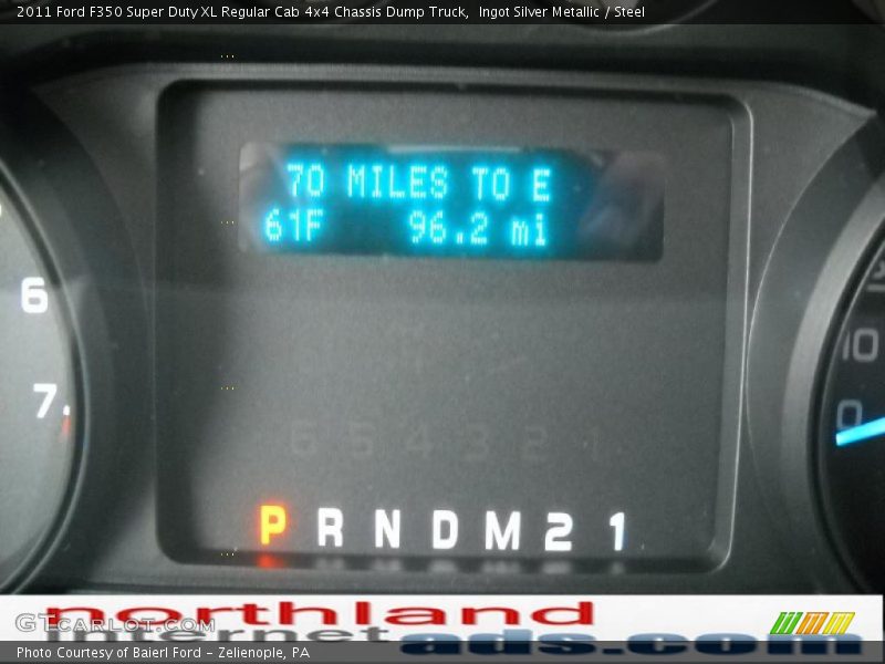 Ingot Silver Metallic / Steel 2011 Ford F350 Super Duty XL Regular Cab 4x4 Chassis Dump Truck