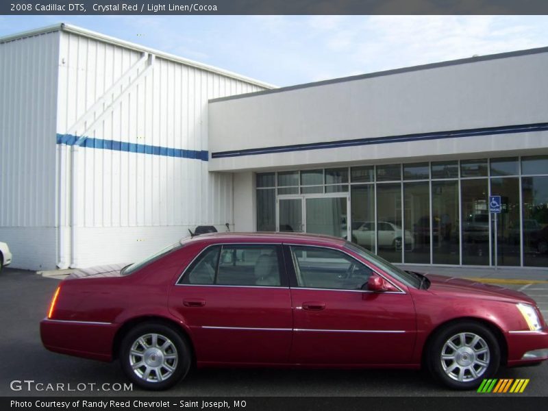 Crystal Red / Light Linen/Cocoa 2008 Cadillac DTS